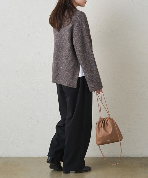 PUAL CE CIN(ピュアルセシン)の「ストレッチ起毛コクーンパンツ(その他パンツ・レディース・ブラウン/ブラック・FREE)」の14枚目の写真