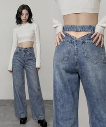 DURAS | バックトライアングルカットデニムパンツ(デニムパンツ)