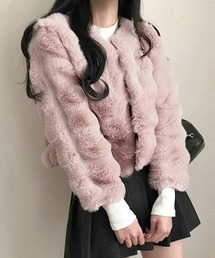 ノーカラージャケット（ピンク/桃色系）ファッション通販 - ZOZOTOWN