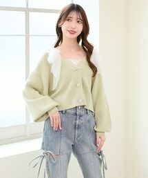 MAJESTIC LEGON | キラキラモチーフビジューボタンカーデ(カーディガン/ボレロ)