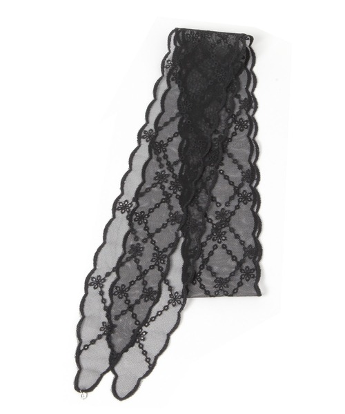 niko and...（ニコアンド）の「クロスレースタイネックレス（ネックレス・レディース・ホワイト/ブラック・0）」の2枚目の写真