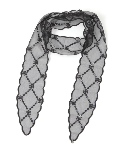 niko and...（ニコアンド）の「クロスレースタイネックレス（ネックレス・レディース・ホワイト/ブラック・0）」の3枚目の写真