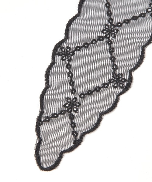 niko and...（ニコアンド）の「クロスレースタイネックレス（ネックレス・レディース・ホワイト/ブラック・0）」の5枚目の写真