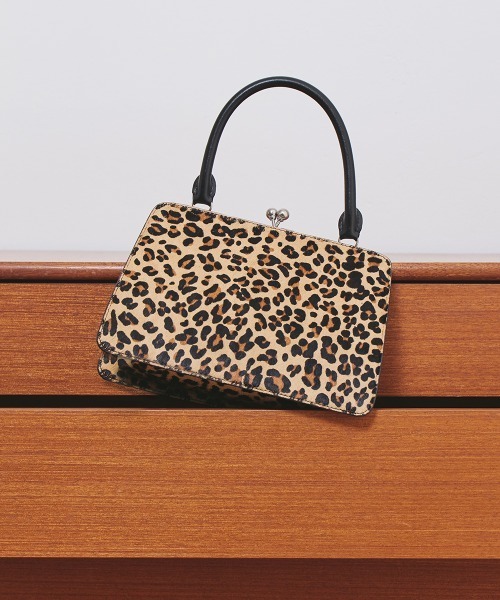 clor(クロル)の「FRAME BAG MEDIUM(ハンドバッグ・レディース・ブラック/ブラック系その他/レオパード・FREE)」の22枚目の写真