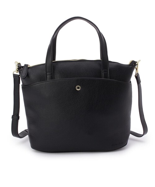 one'sterrace(ワンズテラス)の「Legato Largo 2WAY トートバッグ CURVE(トートバッグ・レディース・アイボリー系8/ベージュ系その他7/ブラック系8・99)」の1枚目の写真