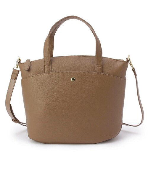 one'sterrace(ワンズテラス)の「Legato Largo 2WAY トートバッグ CURVE(トートバッグ・レディース・アイボリー系8/ベージュ系その他7/ブラック系8・99)」の2枚目の写真