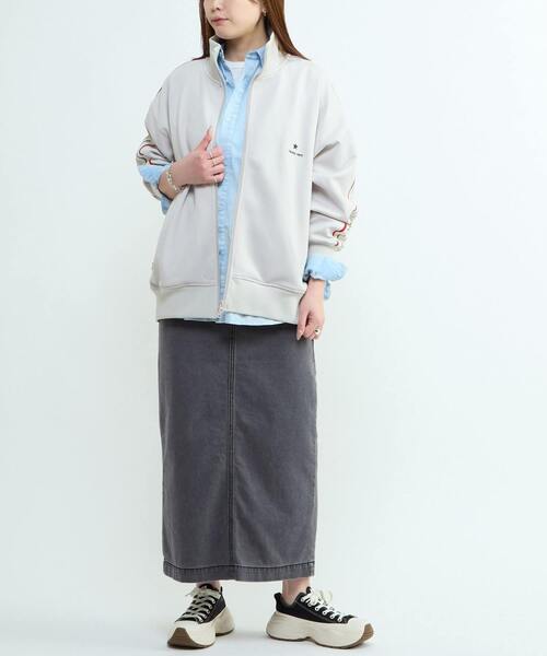 CONVERSE TOKYO（コンバーストウキョウ）の「ACID WASH STAR★ PATCH SHIRT（シャツ/ブラウス・レディース・サックスブルー/ブラック/グレー/パープル/ミント・FREE）」の15枚目の写真