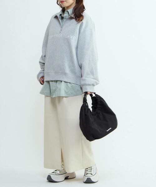 CONVERSE TOKYO（コンバーストウキョウ）の「ACID WASH STAR★ PATCH SHIRT（シャツ/ブラウス・レディース・サックスブルー/ブラック/グレー/パープル/ミント・FREE）」の19枚目の写真