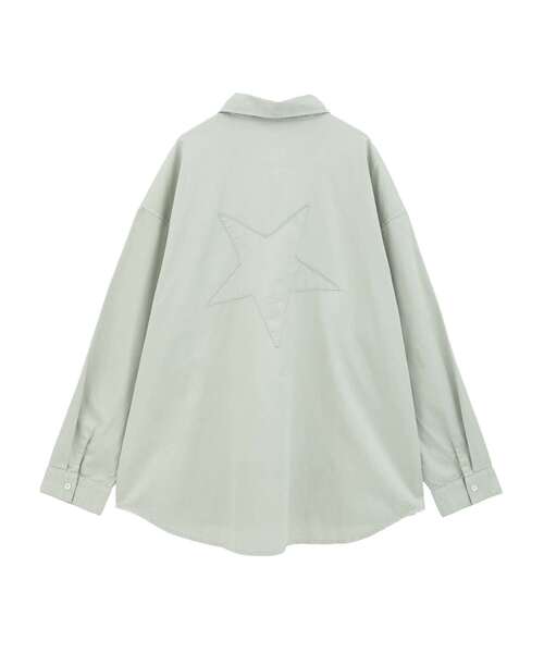 CONVERSE TOKYO（コンバーストウキョウ）の「ACID WASH STAR★ PATCH SHIRT（シャツ/ブラウス・レディース・サックスブルー/ブラック/グレー/パープル/ミント・FREE）」の20枚目の写真