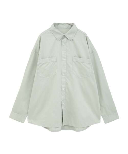 CONVERSE TOKYO（コンバーストウキョウ）の「ACID WASH STAR★ PATCH SHIRT（シャツ/ブラウス・レディース・サックスブルー/ブラック/グレー/パープル/ミント・FREE）」の21枚目の写真