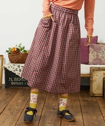 ギンガムチェック ギャザー」に該当するスカートファッション通販