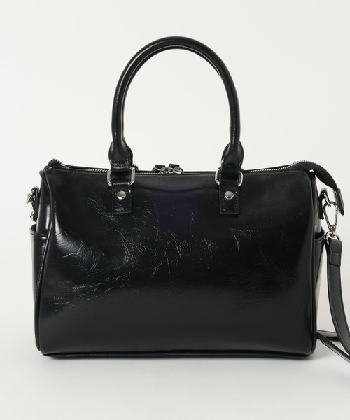 PAGEBOY（ページボーイ）の「【500mlペットボトルも入る】アウトポケットスクエアBAG（ショルダーバッグ・レディース・ブラック/チャコールグレー/ブルー・FREE）」の6枚目の写真