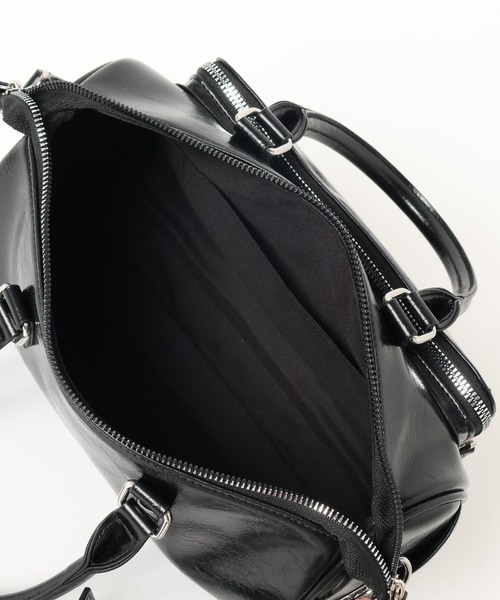 PAGEBOY（ページボーイ）の「【500mlペットボトルも入る】アウトポケットスクエアBAG（ショルダーバッグ・レディース・ブラック/チャコールグレー/ブルー・FREE）」の7枚目の写真