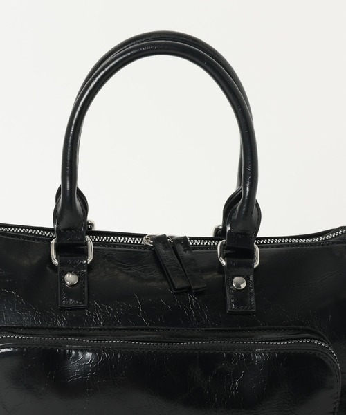 PAGEBOY（ページボーイ）の「【500mlペットボトルも入る】アウトポケットスクエアBAG（ショルダーバッグ・レディース・ブラック/チャコールグレー/ブルー・FREE）」の11枚目の写真