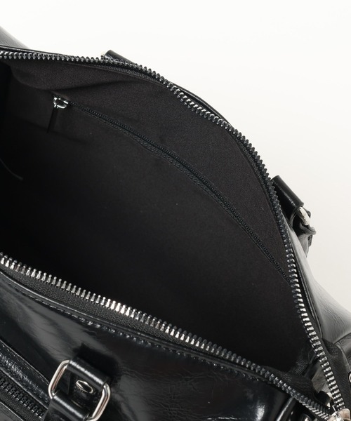 PAGEBOY（ページボーイ）の「【500mlペットボトルも入る】アウトポケットスクエアBAG（ショルダーバッグ・レディース・ブラック/チャコールグレー/ブルー・FREE）」の16枚目の写真