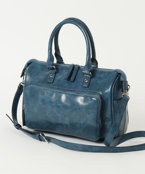 PAGEBOY（ページボーイ）の「【500mlペットボトルも入る】アウトポケットスクエアBAG（ショルダーバッグ・レディース・ブラック/チャコールグレー/ブルー・FREE）」の21枚目の写真