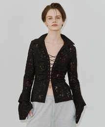 JOSE MOON | LIQUIDE LACE  BLOUSE/リキッドレースブラウス(シャツ/ブラウス)