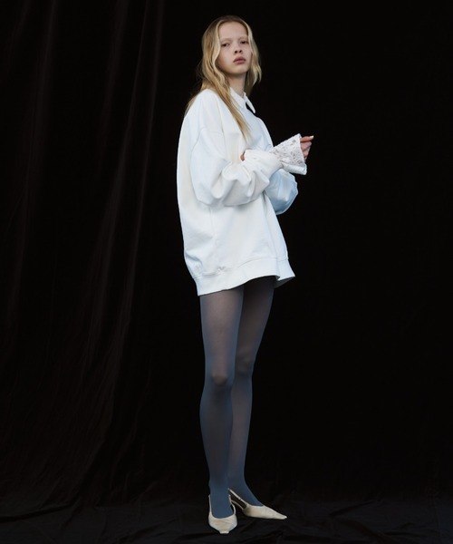 JOSE MOON（ジョゼムーン）の「LIQUIDE LACE  BLOUSE/リキッドレースブラウス（シャツ/ブラウス・レディース・ブラック/グレー/ホワイト・FREE）」の15枚目の写真