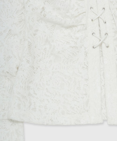 セール】LIQUIDE LACE BLOUSE/リキッドレースブラウス（シャツ