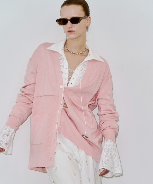 JOSE MOON（ジョゼムーン）の「LIQUIDE LACE  BLOUSE/リキッドレースブラウス（シャツ/ブラウス・レディース・ブラック/グレー/ホワイト・FREE）」の20枚目の写真