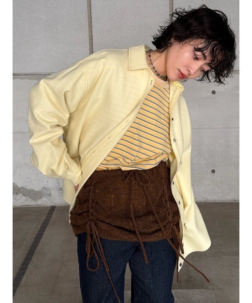 ELCHELE(エルチェレ)の「ASSORT BUTTON SAXONY SHIRT(シャツ/ブラウス・レディース・クリーム/ブラック・FREE)」の13枚目の写真