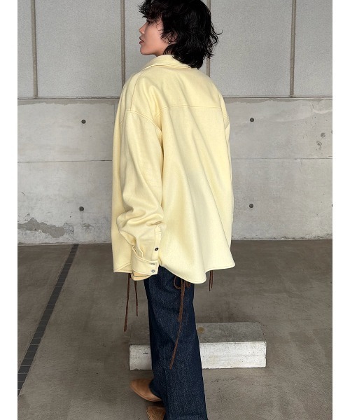 ELCHELE(エルチェレ)の「ASSORT BUTTON SAXONY SHIRT(シャツ/ブラウス・レディース・クリーム/ブラック・FREE)」の16枚目の写真