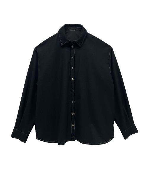 ELCHELE(エルチェレ)の「ASSORT BUTTON SAXONY SHIRT(シャツ/ブラウス・レディース・クリーム/ブラック・FREE)」の17枚目の写真