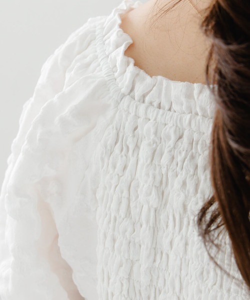 flower(フラワー)の「シャルムフラワーブラウス(シャツ/ブラウス・レディース・ホワイト/ブラック・FREE)」の11枚目の写真