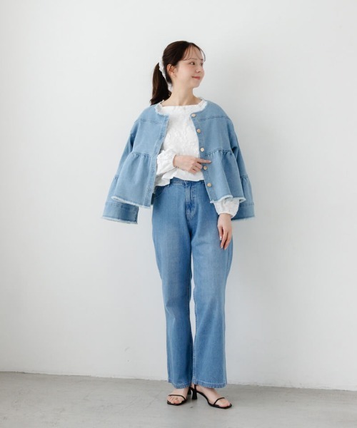 flower(フラワー)の「シャルムフラワーブラウス(シャツ/ブラウス・レディース・ホワイト/ブラック・FREE)」の12枚目の写真