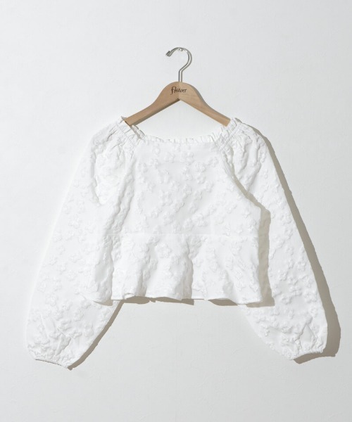 flower(フラワー)の「シャルムフラワーブラウス(シャツ/ブラウス・レディース・ホワイト/ブラック・FREE)」の19枚目の写真