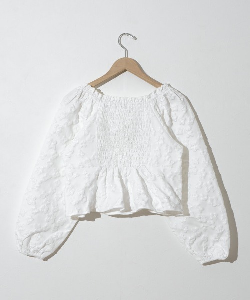 flower(フラワー)の「シャルムフラワーブラウス(シャツ/ブラウス・レディース・ホワイト/ブラック・FREE)」の22枚目の写真