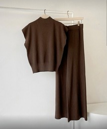 ハーフタートルネック ニット ツーピース セット