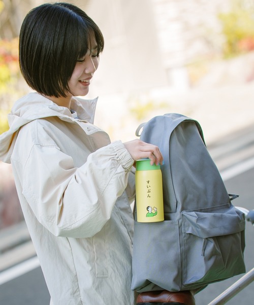ニューレトロ（ニューレトロ）の「ニューレトロ 水筒 ステンレスボトル タンブラー 保冷 保温 360ml（水筒・レディース・ブルー/イエロー/アイボリー・FREE）」の7枚目の写真