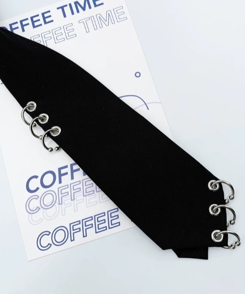 NOVESSEL（ノベセル）の「A'GEM/9 × .kom『NOVESSEL/ノベセル』ピアスネクタイ（ネクタイ・レディース・ブラック・FREE）」の5枚目の写真