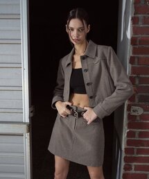 Collar Classic Jacket, Ash Brown