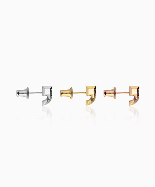 VALIK（バリク）の「[925シルバー] No.31 ハーフシグネチャーイヤリング [S]（ピアス（両耳用）・レディース・ピンクゴールド/イエローゴールド/ホワイトゴールド・FREE）」の11枚目の写真