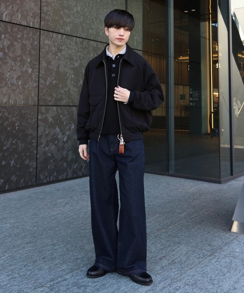 LUENNA（ルエナ）の「【LUENNA】Minimal Short Blouson / ミニマル ショートブルゾン（ブルゾン・メンズ・ブラック/グレー・L/M/S）」の4枚目の写真