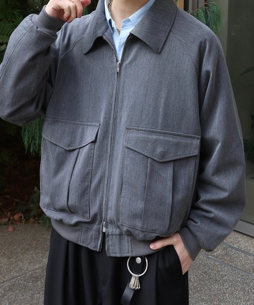 LUENNA（ルエナ）の「【LUENNA】Minimal Short Blouson / ミニマル ショートブルゾン（ブルゾン・メンズ・ブラック/グレー・L/M/S）」の7枚目の写真