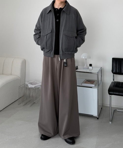 LUENNA（ルエナ）の「【LUENNA】Minimal Short Blouson / ミニマル ショートブルゾン（ブルゾン・メンズ・ブラック/グレー・L/M/S）」の10枚目の写真