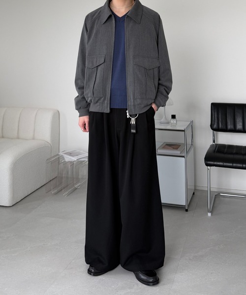 LUENNA（ルエナ）の「【LUENNA】Minimal Short Blouson / ミニマル ショートブルゾン（ブルゾン・メンズ・ブラック/グレー・L/M/S）」の11枚目の写真