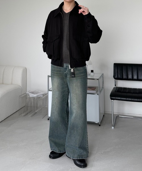 LUENNA（ルエナ）の「【LUENNA】Minimal Short Blouson / ミニマル ショートブルゾン（ブルゾン・メンズ・ブラック/グレー・L/M/S）」の15枚目の写真