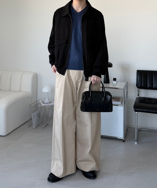 LUENNA（ルエナ）の「【LUENNA】Minimal Short Blouson / ミニマル ショートブルゾン（ブルゾン・メンズ・ブラック/グレー・L/M/S）」の17枚目の写真