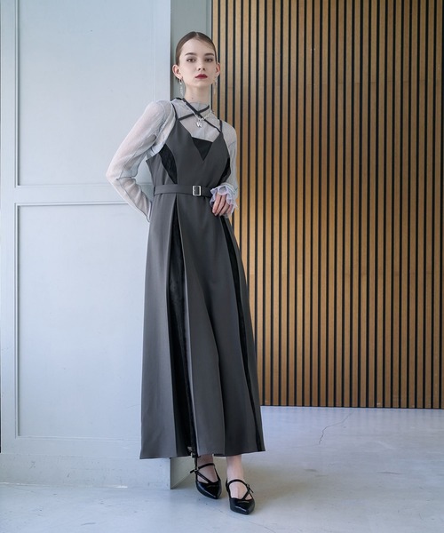 CEREMONY SET UP対応】レースデザインキャミワンピース(HARE