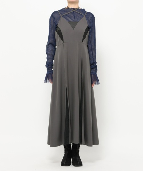 CEREMONY SET UP対応】レースデザインキャミワンピース(HARE