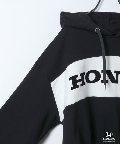 JEANASIS(ジーナシス)の「【Honda】ロゴショートフーディLS/638808(パーカー・レディース・ブラック/レッド・FREE)」の5枚目の写真