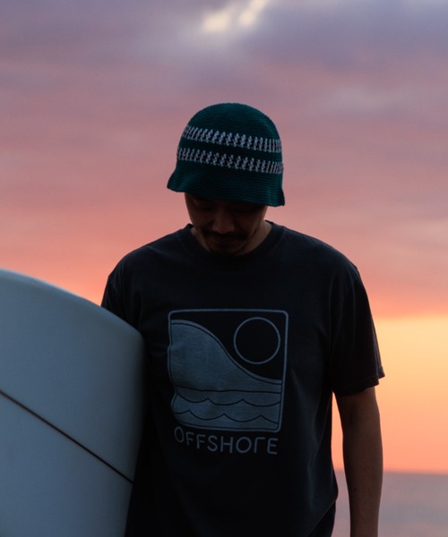 OFFSHORE（オフショア）の「ONE TONE LOGO TEE（Tシャツ/カットソー・メンズ・ホワイト/ブルー/チャコールグレー・XL/XXL/L/M/S）」の3枚目の写真