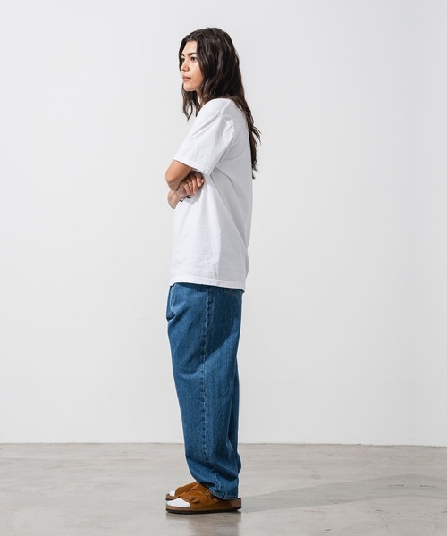 OFFSHORE（オフショア）の「ONE TONE LOGO TEE（Tシャツ/カットソー・メンズ・ホワイト/ブルー/チャコールグレー・XL/XXL/L/M/S）」の5枚目の写真