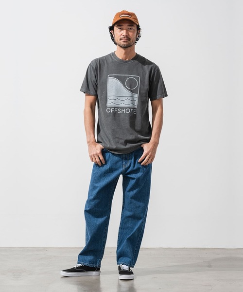 OFFSHORE（オフショア）の「ONE TONE LOGO TEE（Tシャツ/カットソー・メンズ・ホワイト/ブルー/チャコールグレー・XL/XXL/L/M/S）」の7枚目の写真