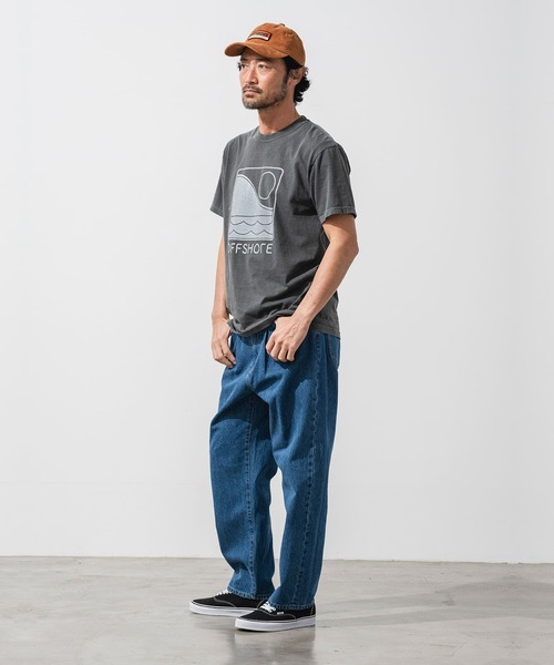 OFFSHORE（オフショア）の「ONE TONE LOGO TEE（Tシャツ/カットソー・メンズ・ホワイト/ブルー/チャコールグレー・XL/XXL/L/M/S）」の8枚目の写真