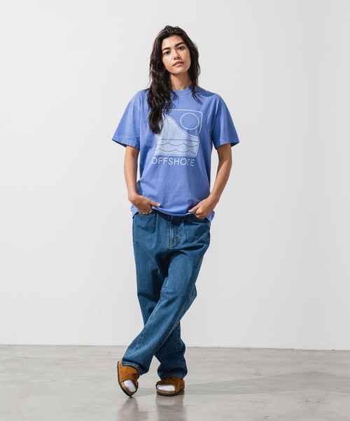 OFFSHORE（オフショア）の「ONE TONE LOGO TEE（Tシャツ/カットソー・メンズ・ホワイト/ブルー/チャコールグレー・XL/XXL/L/M/S）」の10枚目の写真